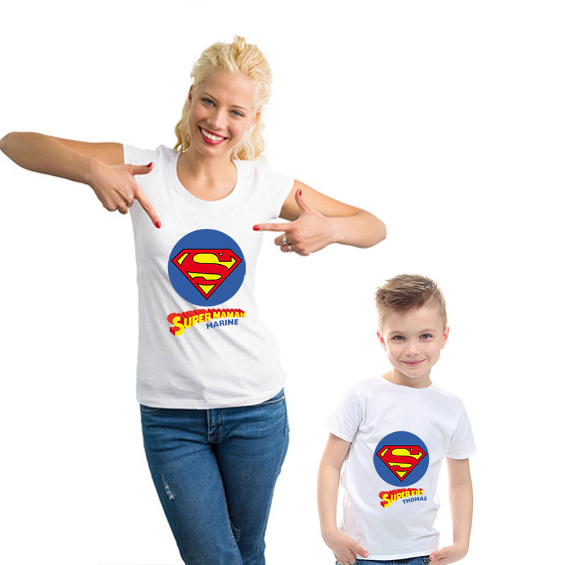 Cadeaux personnalisés: Cadeaux avec le nom: Pack personnalisé Super Maman et Super Fils/Fille